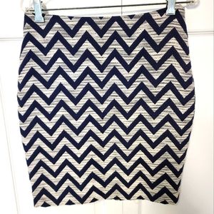 The Limited Chevron Pencil Skirt